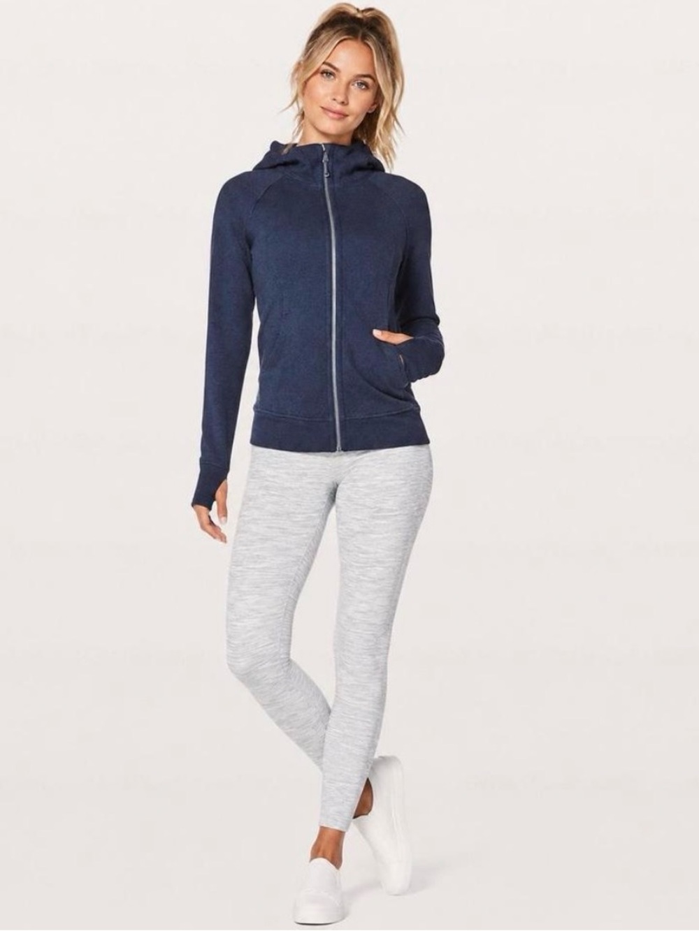 Lululemon Blue Scuba Full Zip Hoodie Size 6